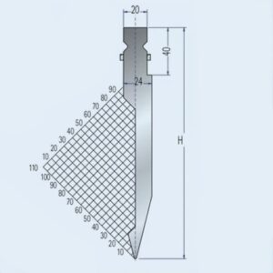 0.02mm Precision Press Brake Punch 85 Degree Trumpf Press Brake Tooling