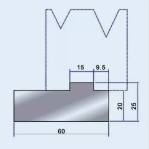 Customization Press Brake Tools Die Holder 2 V Die For Press Brake
