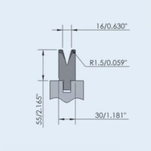45-50HRC Press Brake Bottom Die Metallic Wila Press Brake Tooling