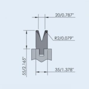 Adjustable Press Brake Groove Mold Bottom Tools 45-50HRC