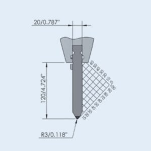 Customizable Press Brake Punch 60 Degrees Brake Punch For Sheet Metal Work