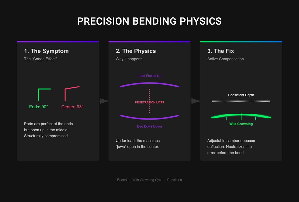 The "Canoe Effect": Why your long workpieces curve in the center