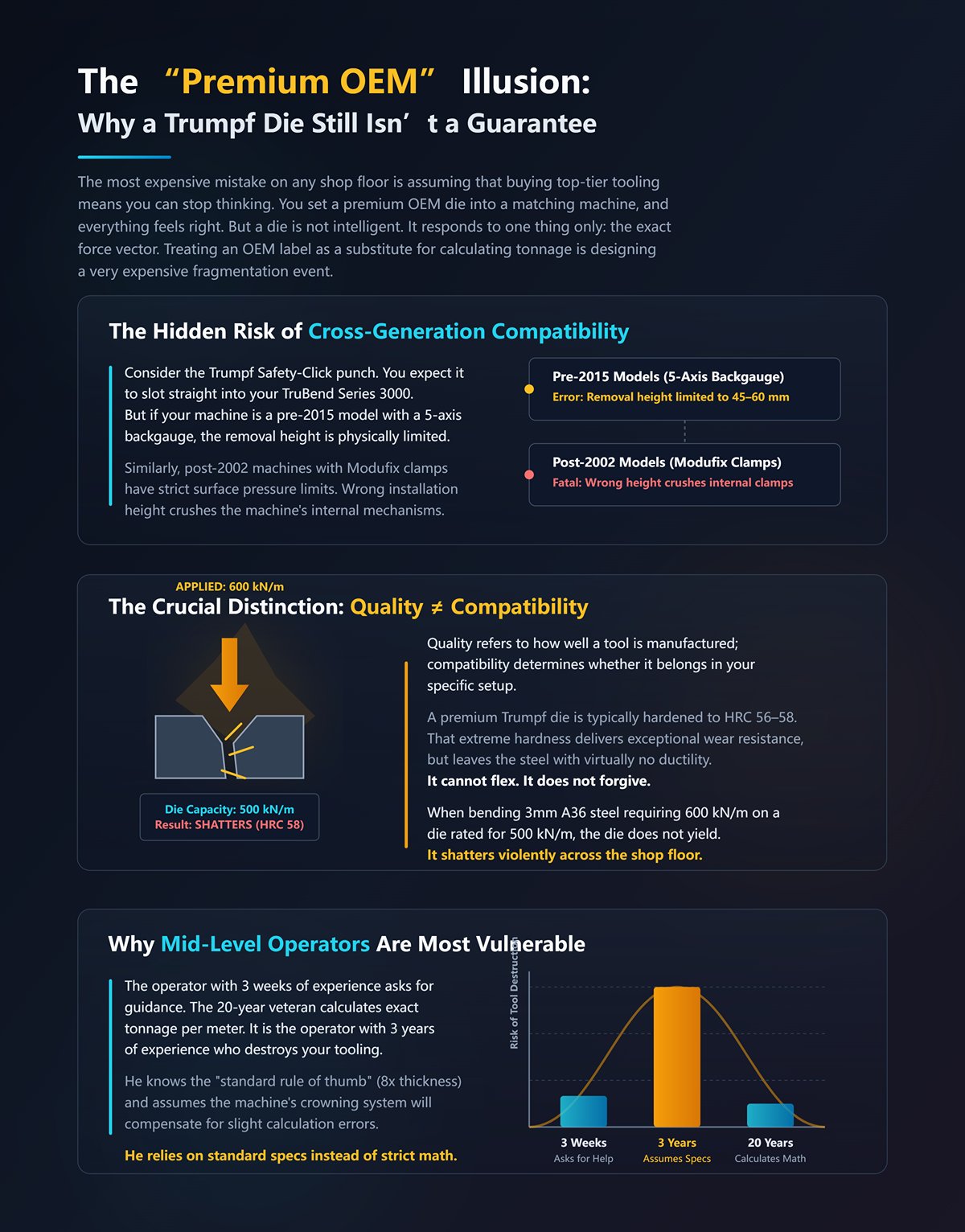 The “Premium OEM” Illusion: Why a Trumpf Die in a Trumpf Machine Still Isn’t a Guarantee